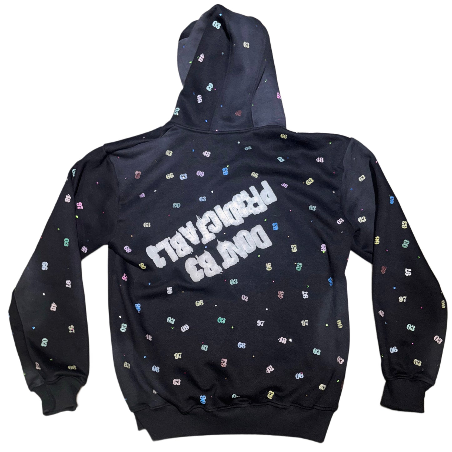BLACK NUMB3RS ZIP UP