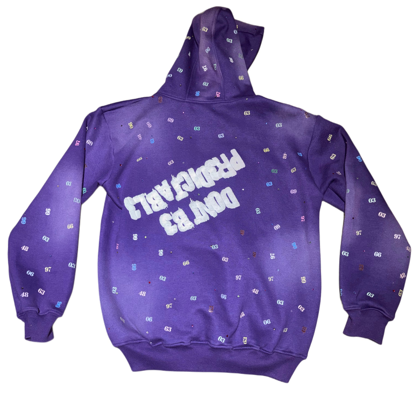 PURPLE NUMB3RS ZIP UP