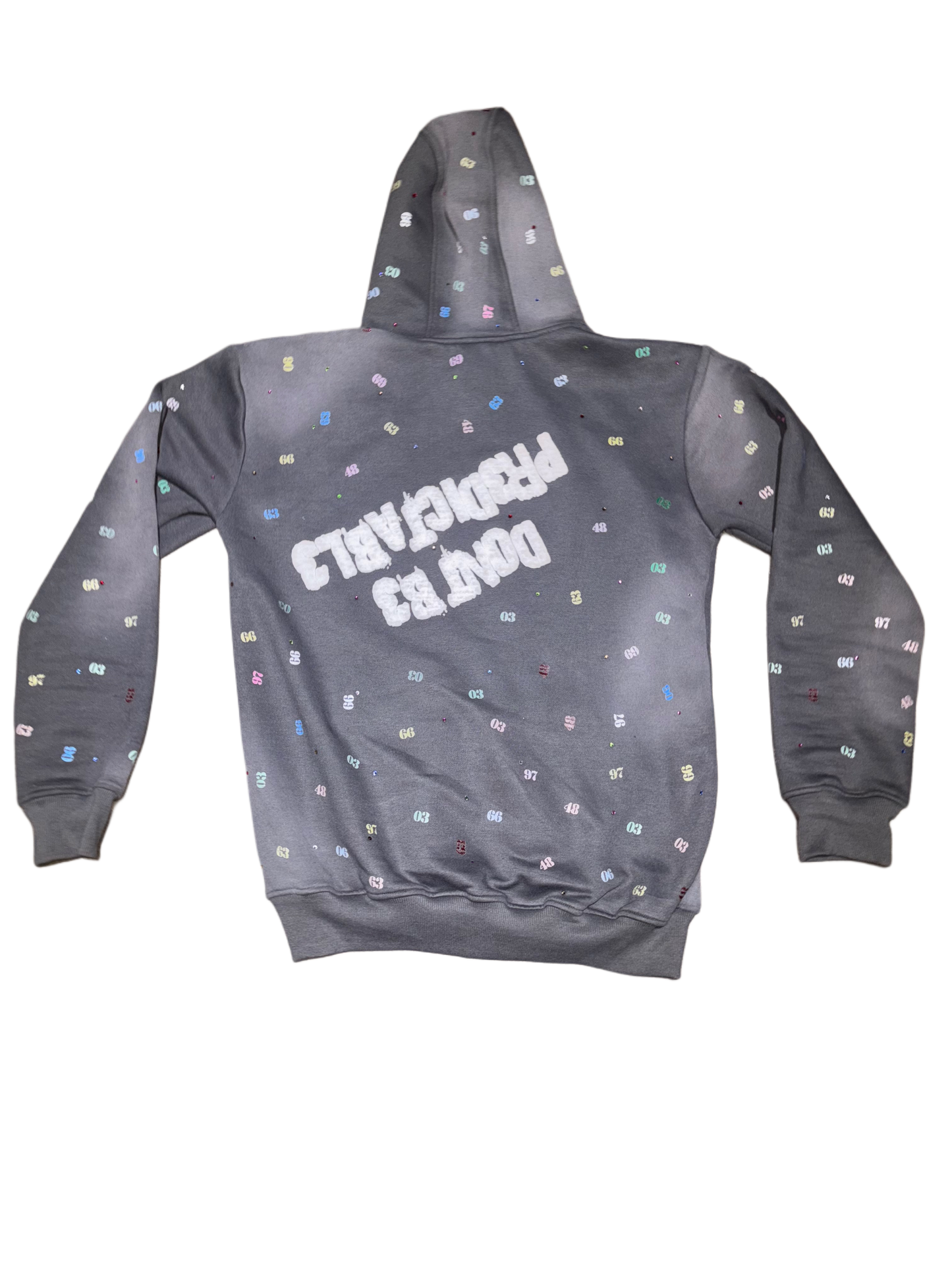 GRAY NUMB3RS ZIP UP