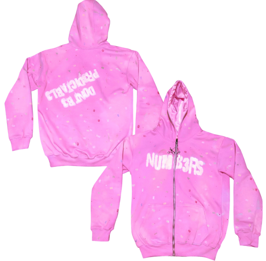 PINK NUMB3RS ZIP UP